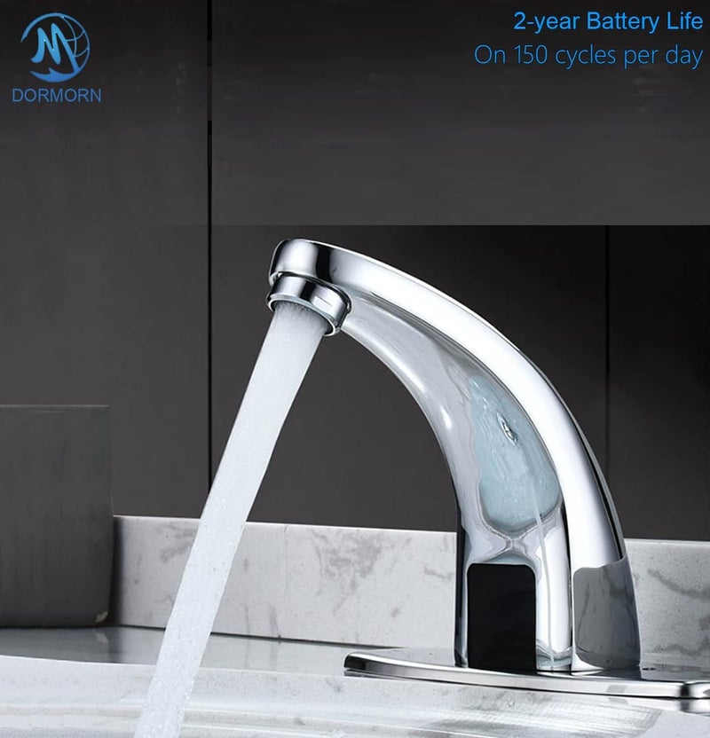 ADdormorn Touchless Bathroom Faucets Motion Sensor Faucet Commercial Infrared Automatic Faucets Automatic Restroom Faucet Hands-Free Toilet Commercial Faucet Cold Water - Image 5